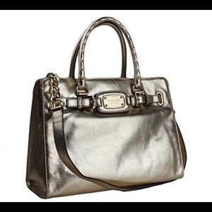 Michael Kors Hamilton Rock&Roll Leather Satchel